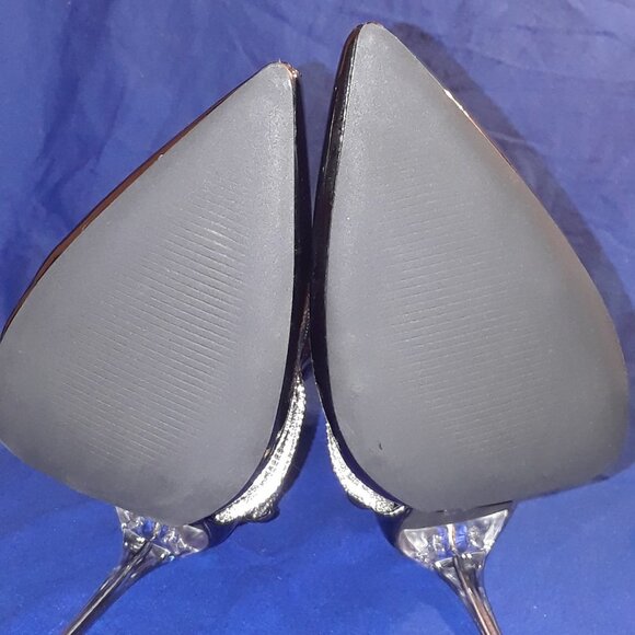 AZALEA WANG  DRIPPIN  WITH DIAMOND LACES STILETTO BOOTIE IN BLACK - Picture 9 of 9